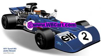Tyrrell 003 1971 Jackie Stewart