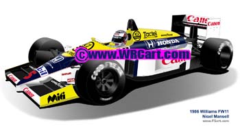 Williams FW11 1986 Nigel Mansell