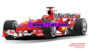 Ferrari F2004 2004 Michael Schumacher