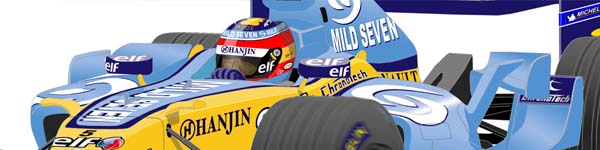 Renault R25 2005 Fernando Alonso close up