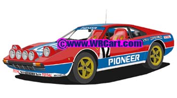 Ferrari 308 GTB Tour de Corse Rally 1982 Jean-Claude Andruet