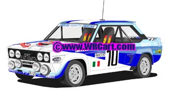 Fiat 131 AbarthMonte Carlo Rally 1980 Walter Rohrl