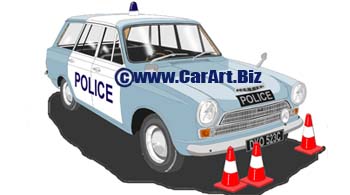 Ford Cortina I  Kent police