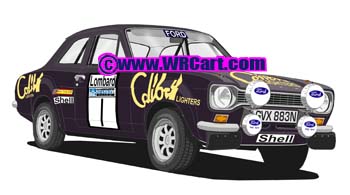 Ford Escort I RAC Rally Rally 1974 Timo Makinen