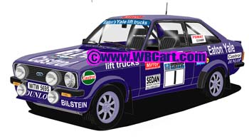 Ford Escort II RAC Rally Rally 1979 Hannu Mikkola