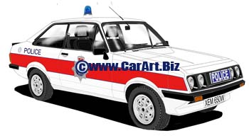 Ford Escort II RS2000 Merseyside police