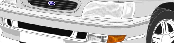 Ford Escort V RS2000 close up