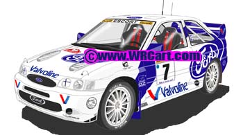 Ford Escort WRCMonte Carlo Rally 1998 Juha Kankkunen