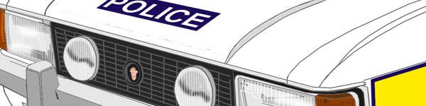 Ford Granada I  Lancashire police close up