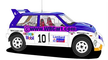 MG Metro 6R4RAC Rally Rally 1985 Tony Pond