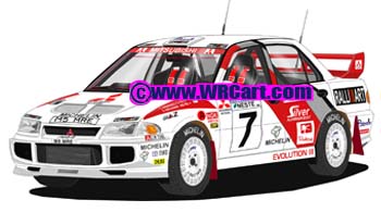 Mitsubishi Evo III 1000 Lakes Rally 1996 Tommi Makinen