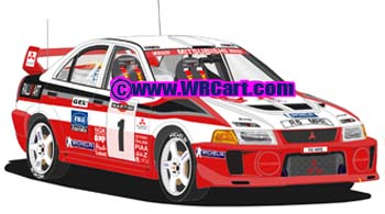Mitsubishi Evo V San Remo Rally 1998 Tommi Makinen