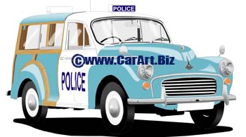 Morris Minor Traveller Edinburgh police