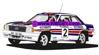 Opel Ascona Monte Carlo Rally 1982 Walter Rohrl