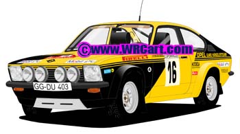 Opel Kadett GT/EMonte Carlo Rally 1976 Walter Rohrl
