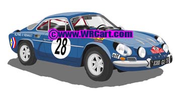 Renault Alpine Monte Carlo Rally 1971 Ove Andersson