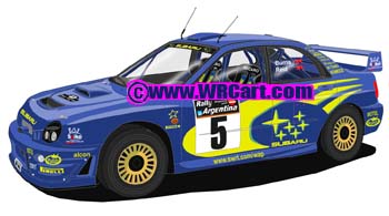 Subaru Impreza WRC 2001Argentina Rally 2001 Richard Burns