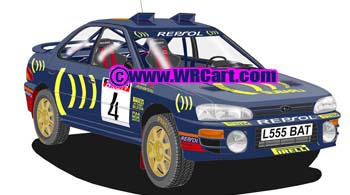Subaru Impreza 555Monte Carlo Rally 1995 Colin McRae