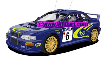 Subaru Impreza WRC 97-99Finland Rally 1999 Juha Kankkunen
