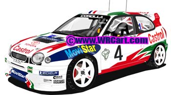Toyota Corolla WRCChina Rally 1999 Didier Auriol